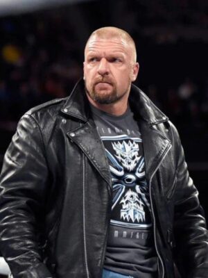 WWE Triple H Raw Biker Leather Jacket