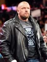 WWE Triple H Raw Biker Leather Jacket Sale