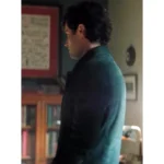 YOU S05 Penn Badgley Suede Green Jacket