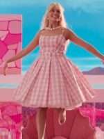 Barbie 2023 Margot Robbie Pink Dress Sale
