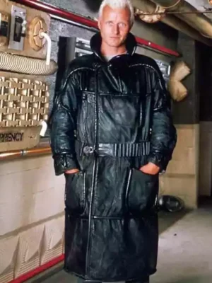 Black Blade Runner 1982 Roy Batty Trench Coat