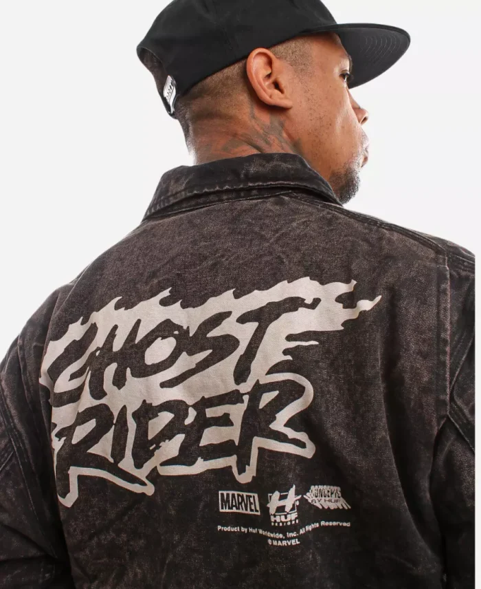 HUF Ghost Rider Brown Jacket