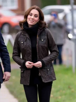 Kate Middleton Casual Leather Jacket