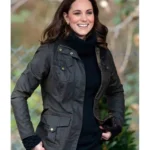 Kate Middleton Casual Leather Jacket Sale