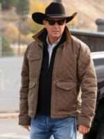 Kevin Costner John Dutton Yellowstone S04 Quilted Jacket