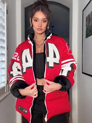 Kristin Juszczyk SF 49ers Puffer Coat