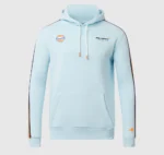 McLaren F1 Mens Gulf Track White & Blue Hoodie