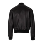 Plain Leather Bomber Jacket Sale