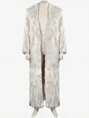 Ryan Gosling Ken White Shearling Women Fur Coat