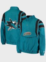 San Jose Sharks Starter Teal Jacket
