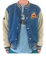 Winnie The Pooh Blue Varsity Jacket
