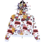 Glo Gang White Hoodie
